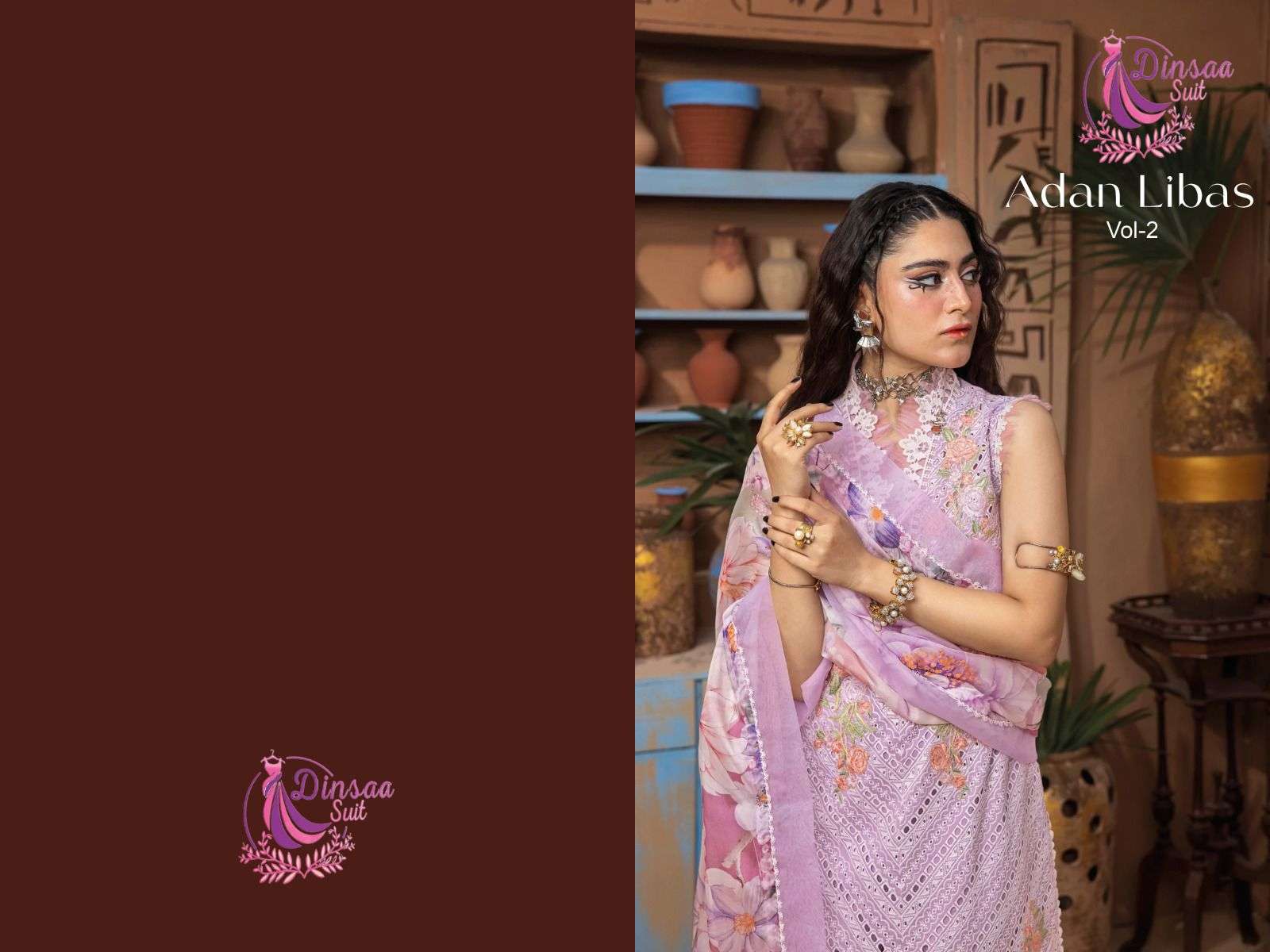 DINSAA SUIT ADAN LIBAS VOL-2 267-268-269 designer cotton suit 