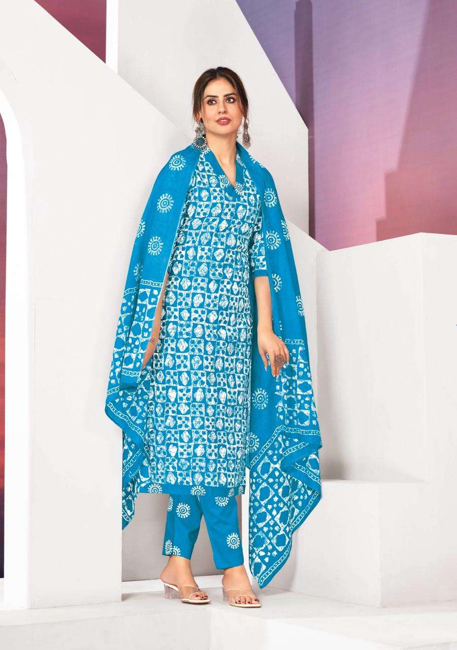 Ganpati Batik Pant Vol-8 series 801-815 Pure Cotton suit