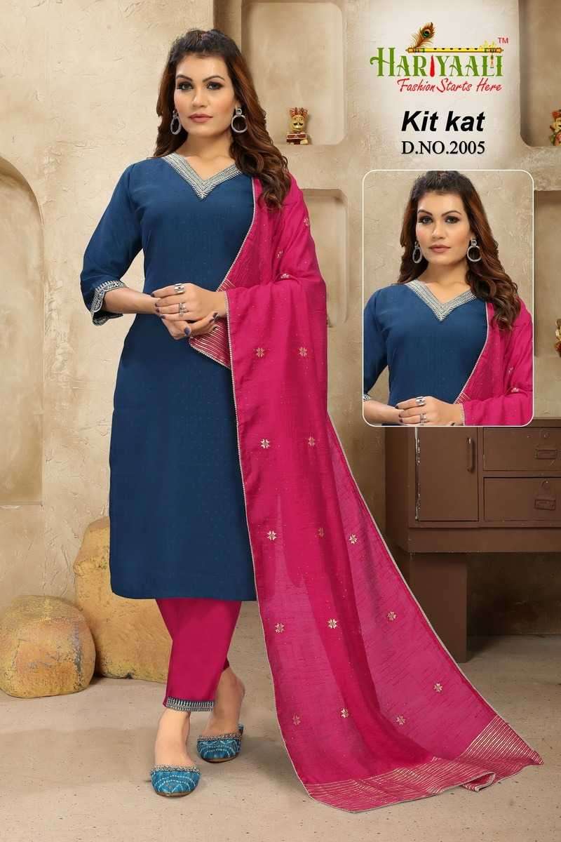 hariyaali kitkat vol 2 series 2001-2007 vetican silk readymade suit 