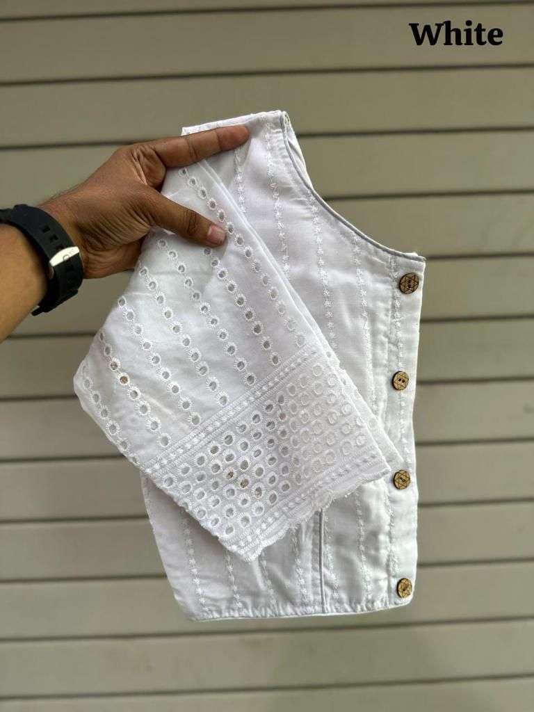 HKS _H13 Jaipuri Goli Hakoba Wooden Button blouse