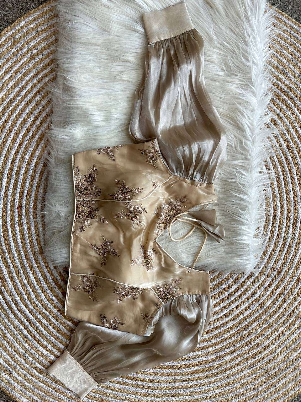 HKS  zimichoo5 designer ZimiChooo Blooming Organza blouse