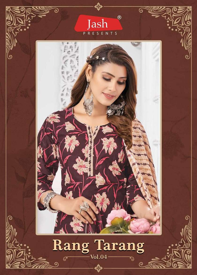 Jash Rang Tarang Vol-4 series 4001-4010 Pure Cotton readymade suit 