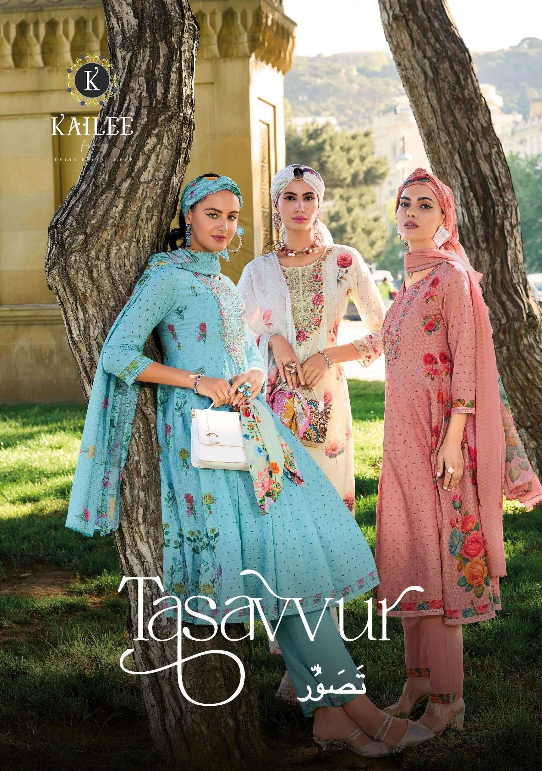 kailee fashion tasavvur series 42711-42715 pure cotton suit 