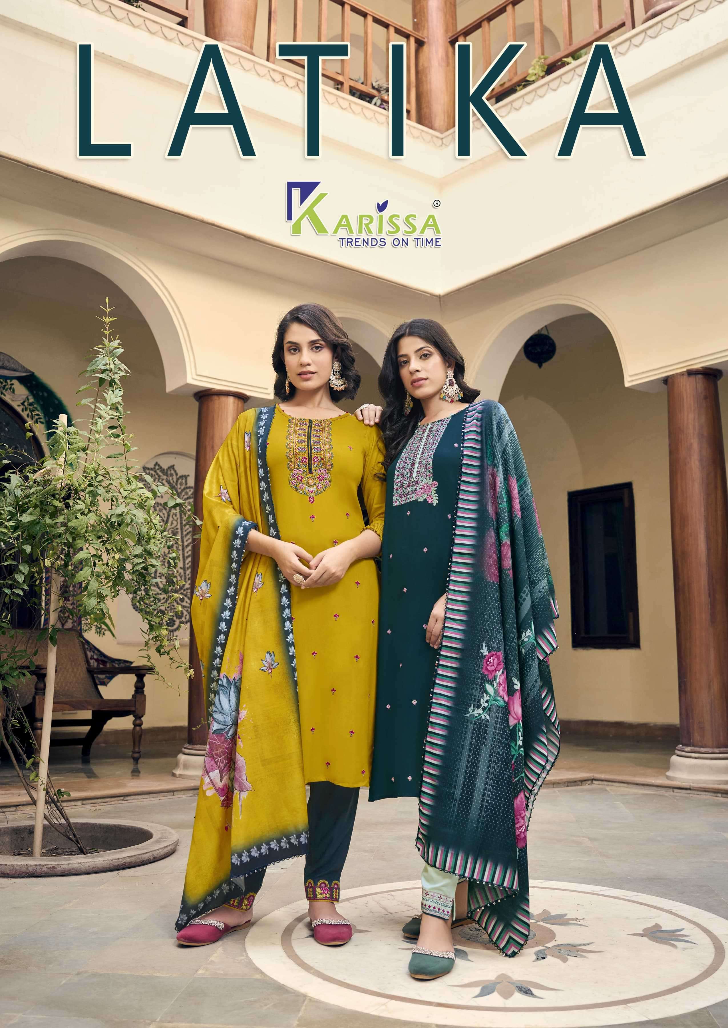 karissa latika series 919-924 Premium LIVA Rayon readymade suit 
