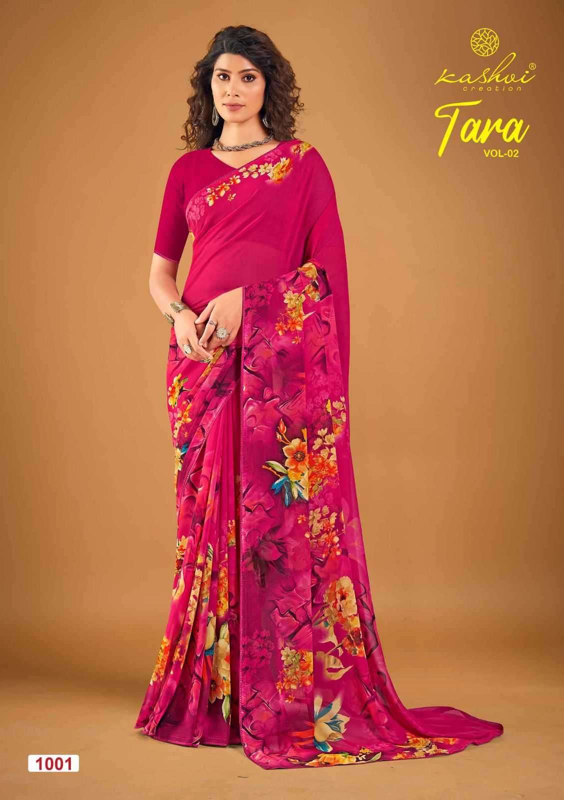 kashvi tara vol 2 series 1001-1008 weightless saree