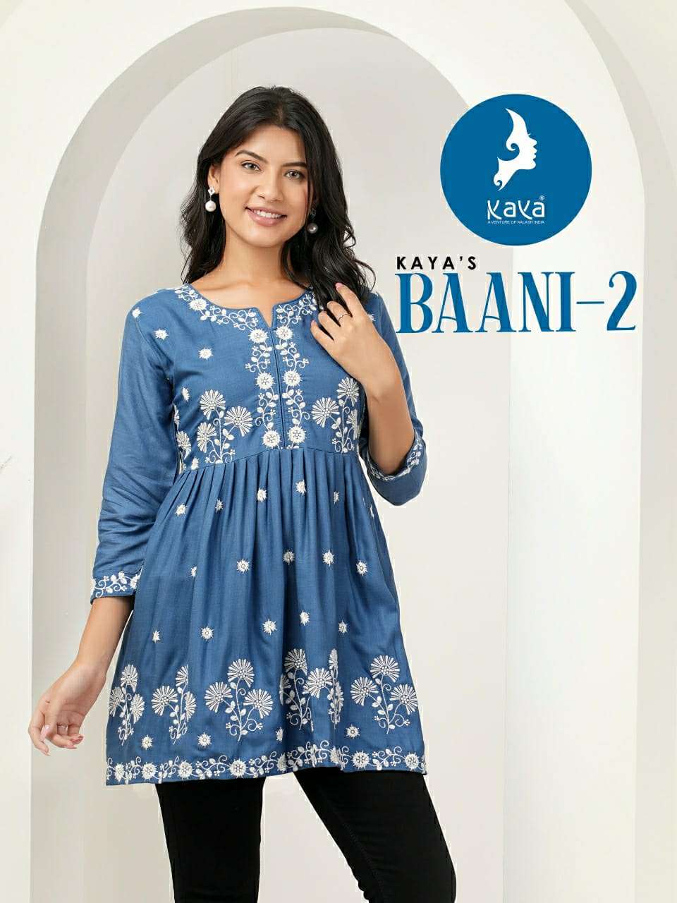 kaya Baani 2 designer REYON WITH WORK kurti
