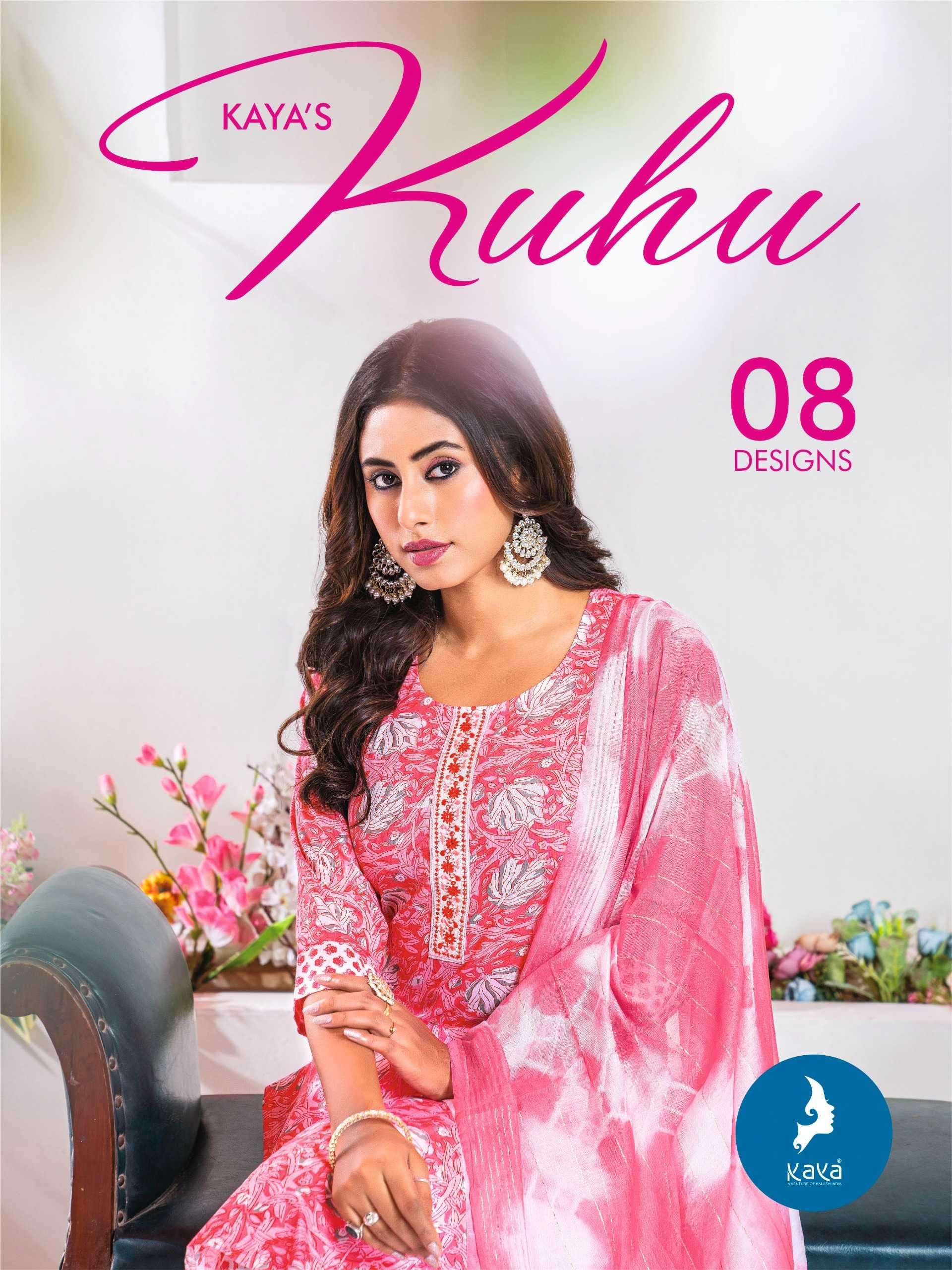 kaya kuhu series 101-108 cotton readymade suit 