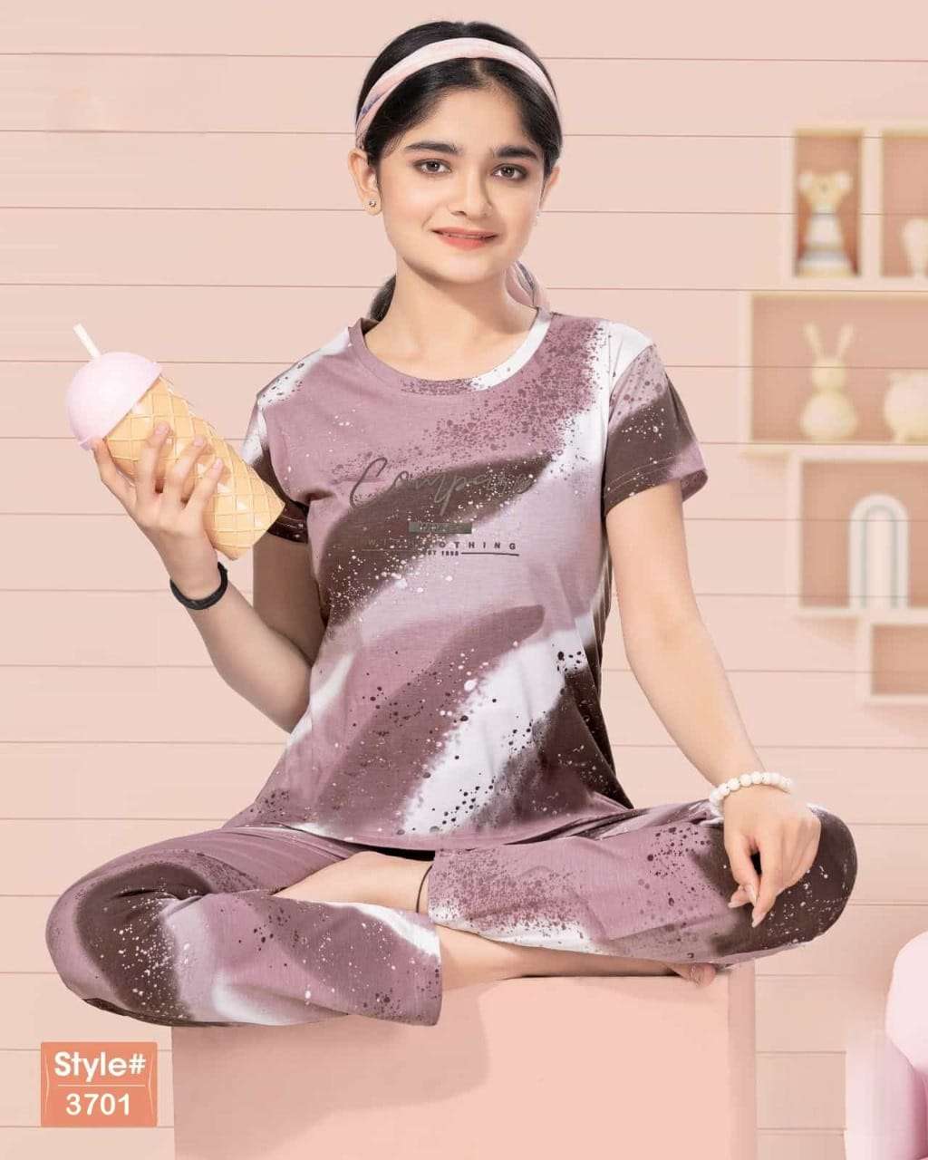 KIDS VOL 3 designer Premium Hosiery night suit