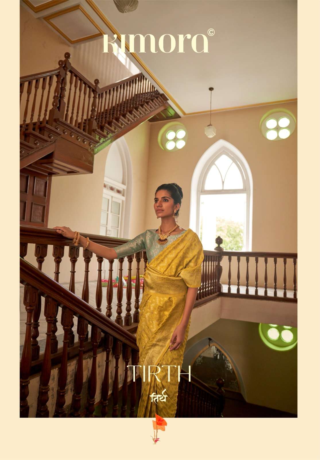 Kimora Tirth designer Nylon crape saree