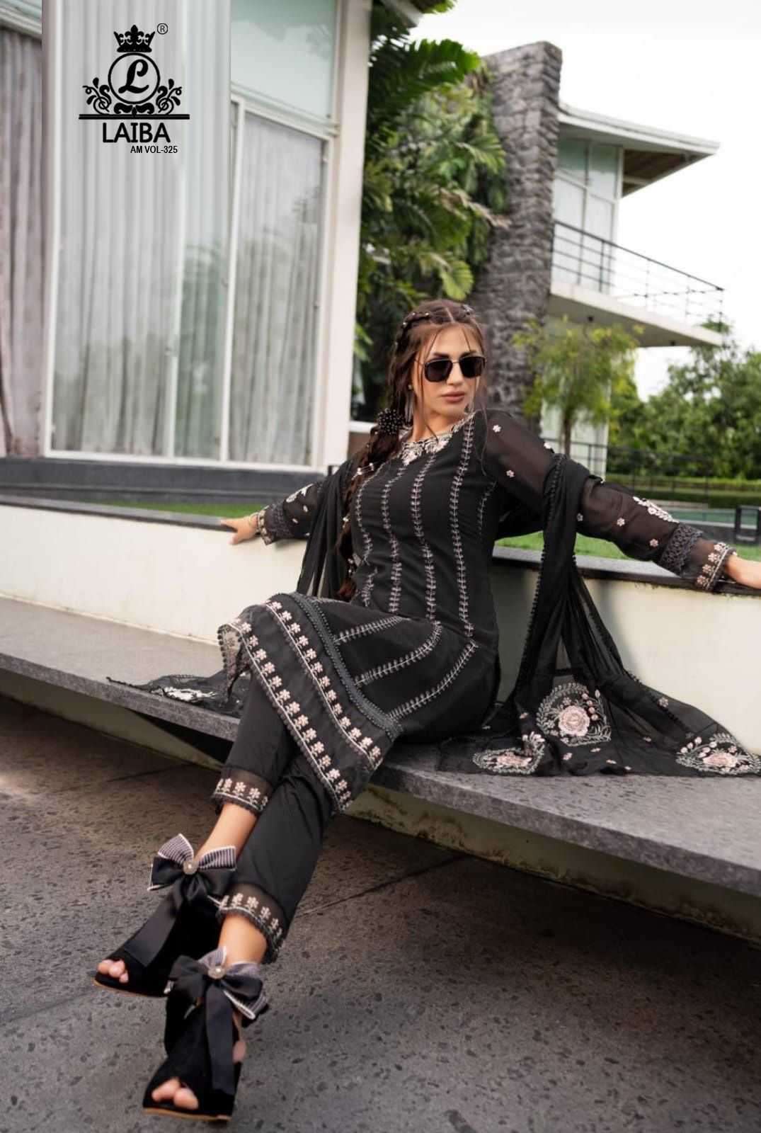 laiba am vol 325 Pure georgete readymade suit 