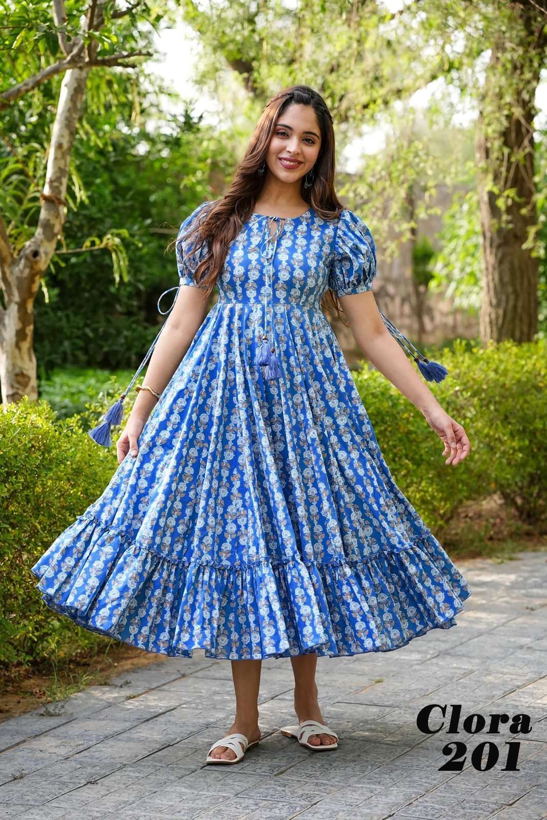 Lucaya Clora vol 2 series 201-206 Heavy Rayon printed dress