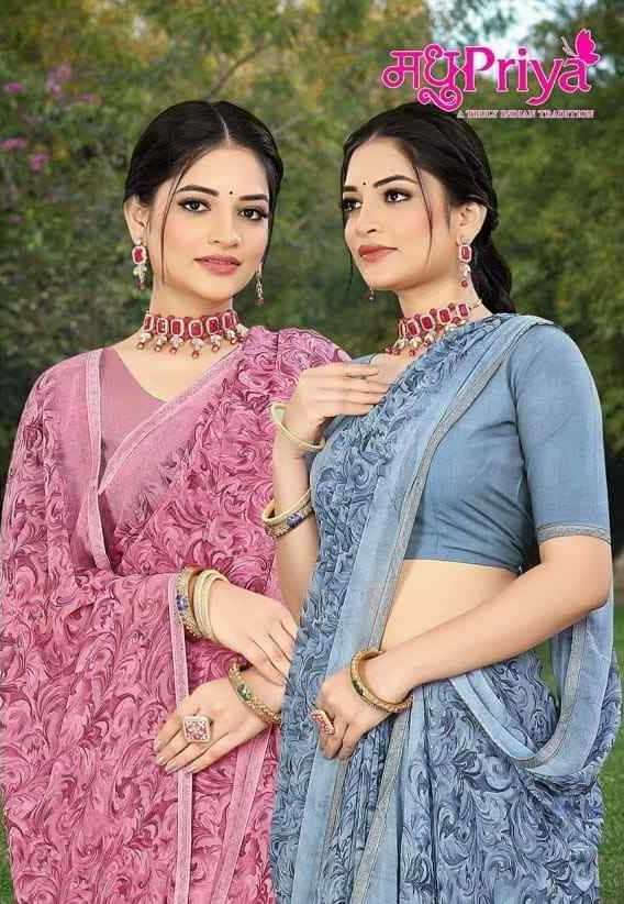madhupriya prajakta vol 2 series 1001-1008 weightless saree