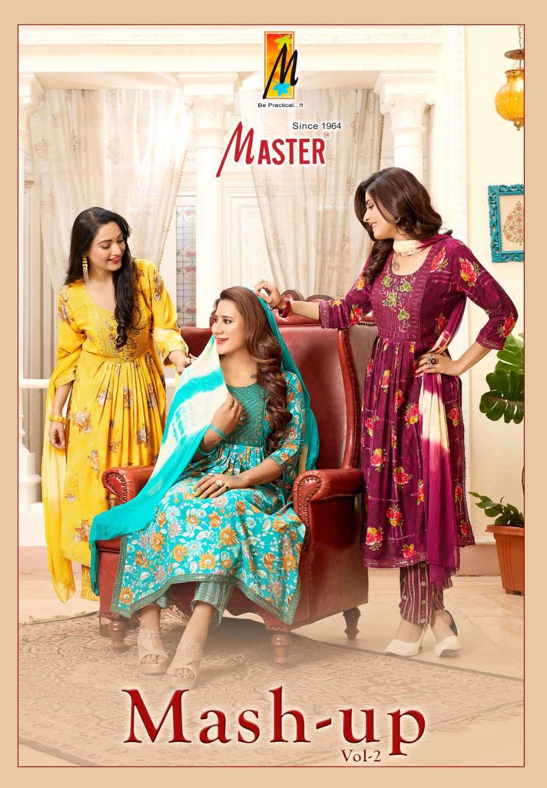 master mashup vol 2 series 201-208 rayon readymade suit 
