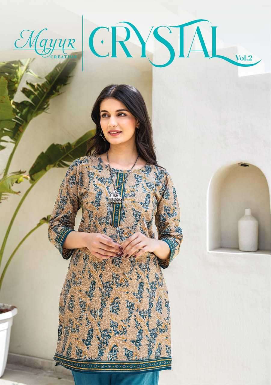 mayur crystal vol 2 series 2001-2012 Heavy poplin cotton tunic top 