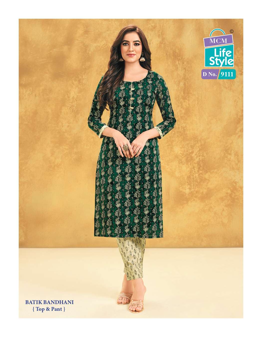 MCM Priyatama Bandhej Vol-1 series 9101-9112  Pure Cotton kurti