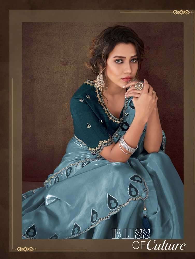 mohmanthan 22300 sahrish by mahotsav fancy organza classic look saree