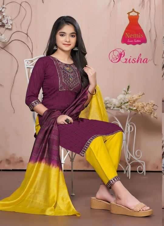 nemis prisha vol 1 rayon readymade suit 