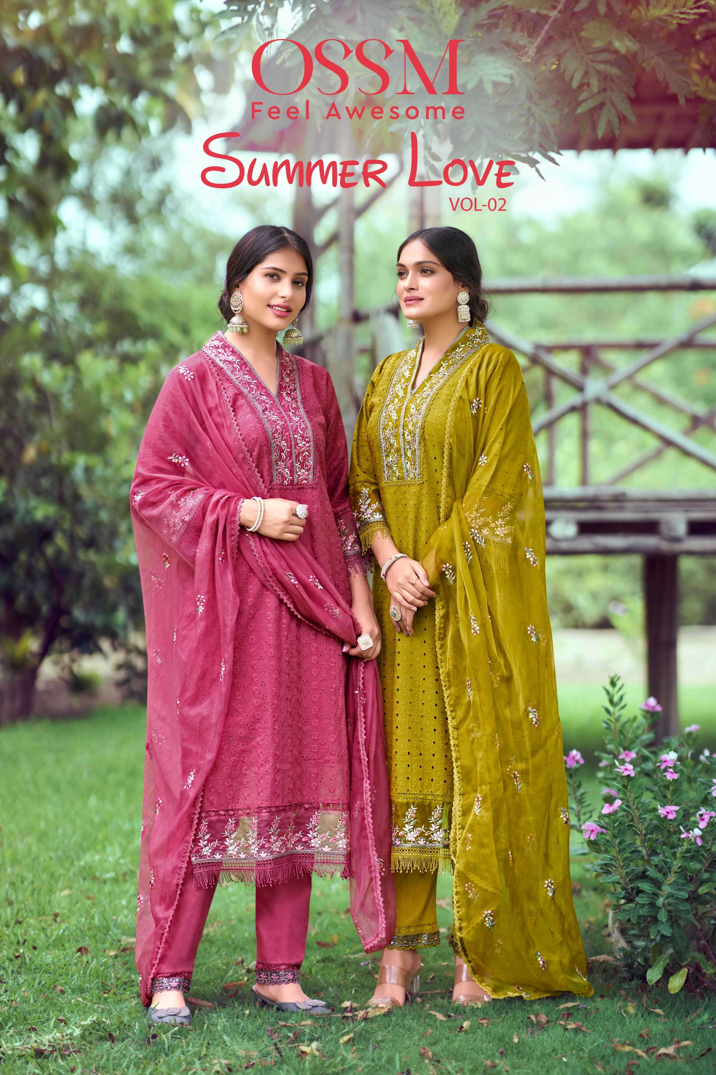 ossm summer love vol 2 series 1001-1006 Premium Cotton readymade suit