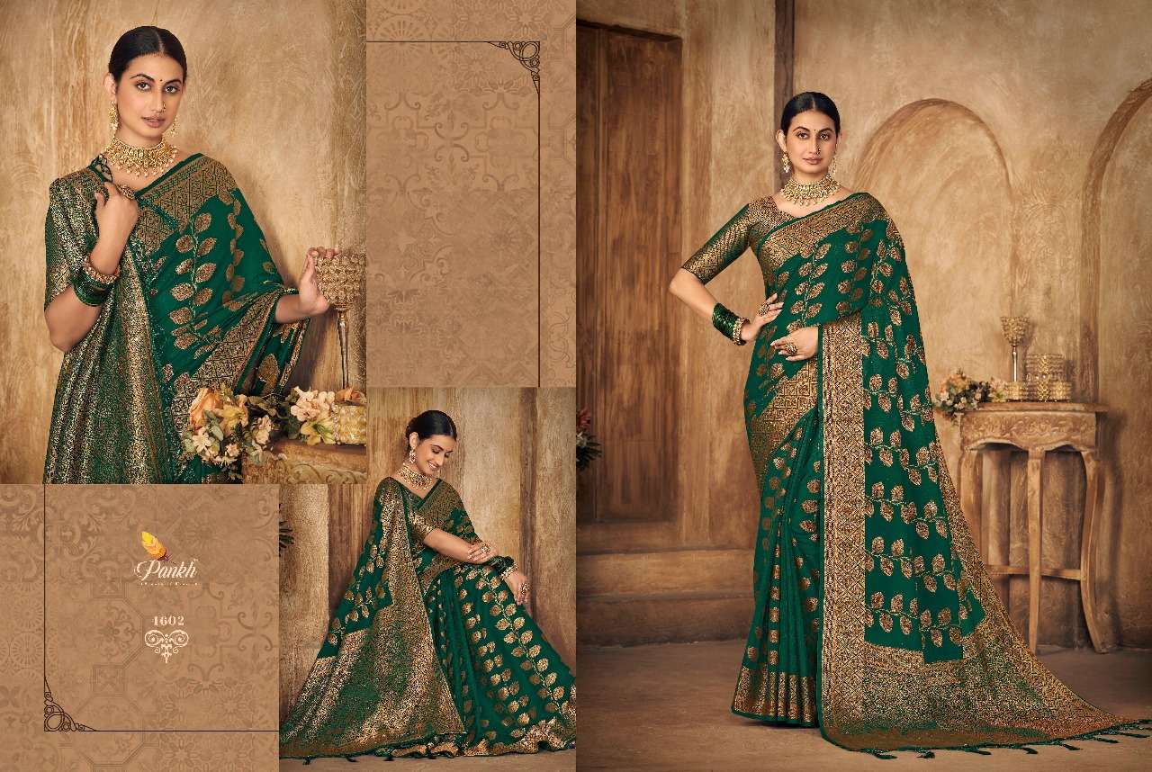 pankh KADAMBARI SILK VOL - 1 designer raw silk saree