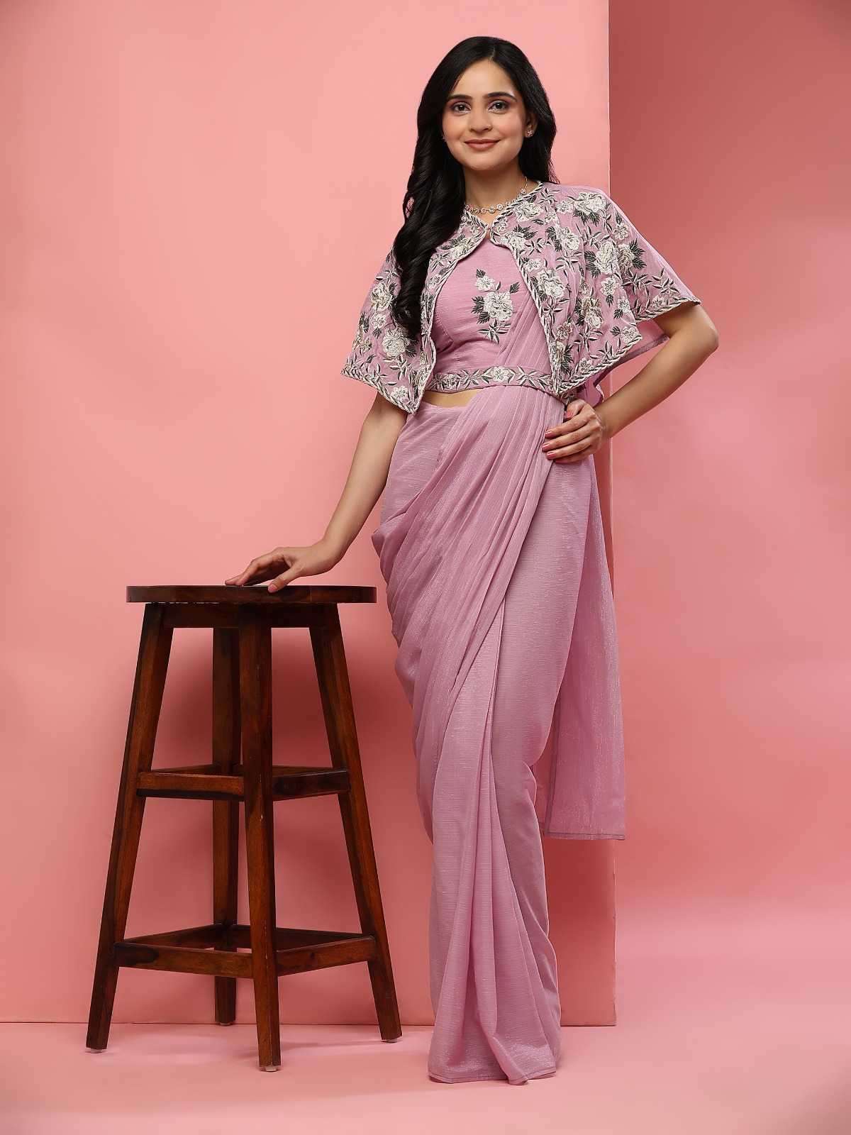 pr a 338 latest premium embroidered work with flower pattern ready to wear sarees