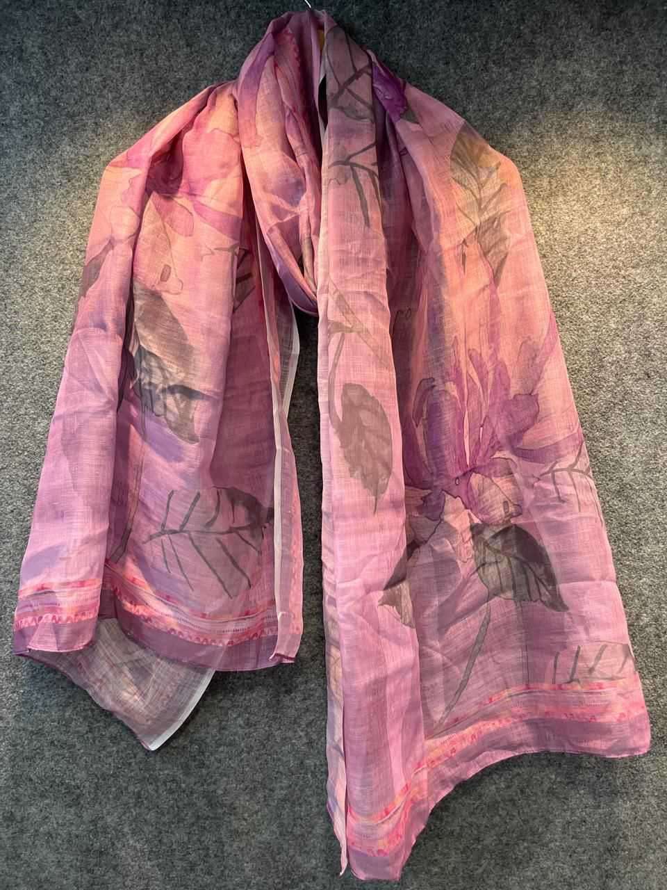 pr linen 18 pure linen beautiful colour fancy dupatta