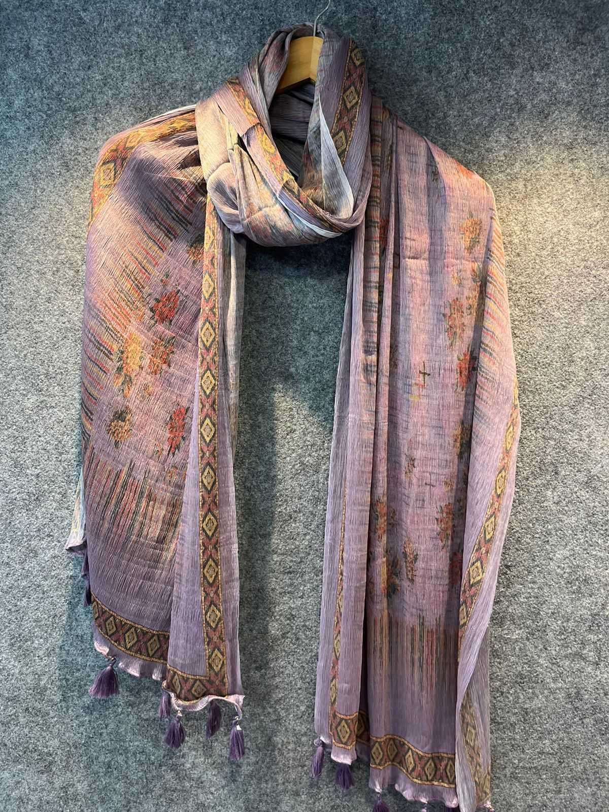 pr silky digital print fancy chiffon daily wear dupatta wholesaler
