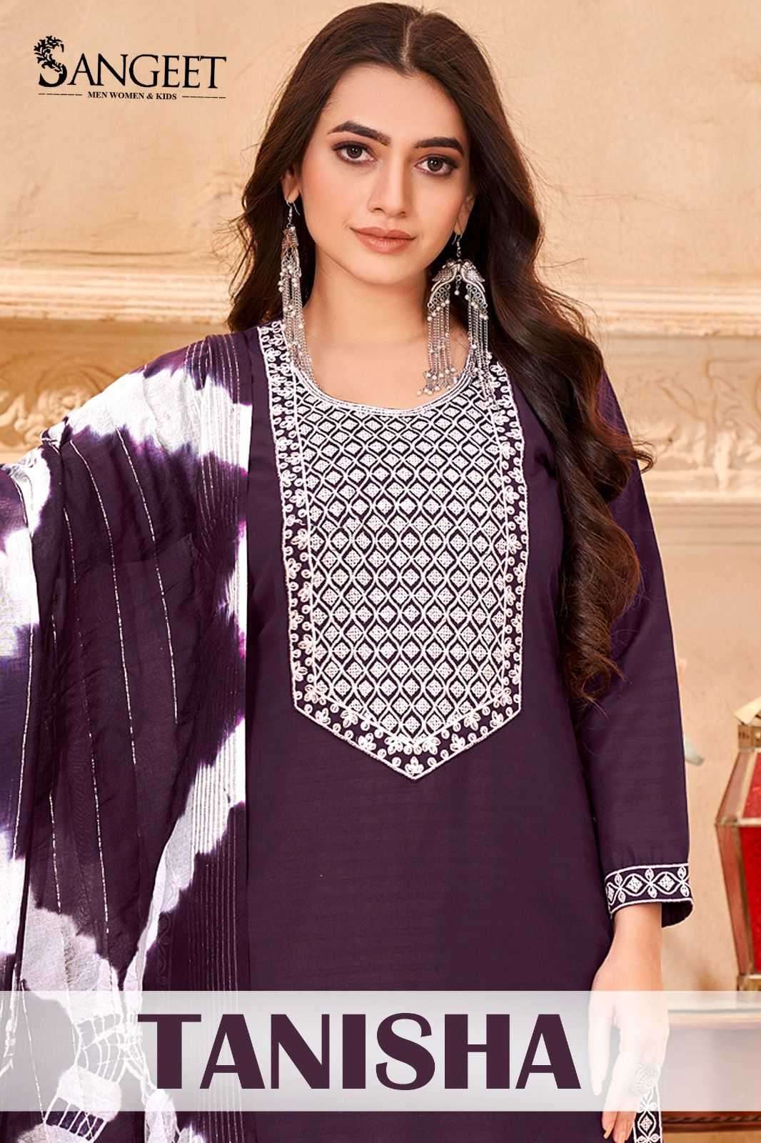 pr tanisha series 1001-1006 viscose fancy rayon readymade suit 