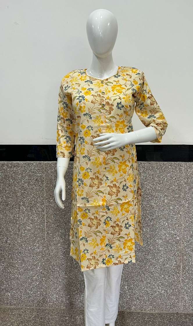 Pranjul Prerna Vol-1 Heavy Cotton Printed straight kurtis