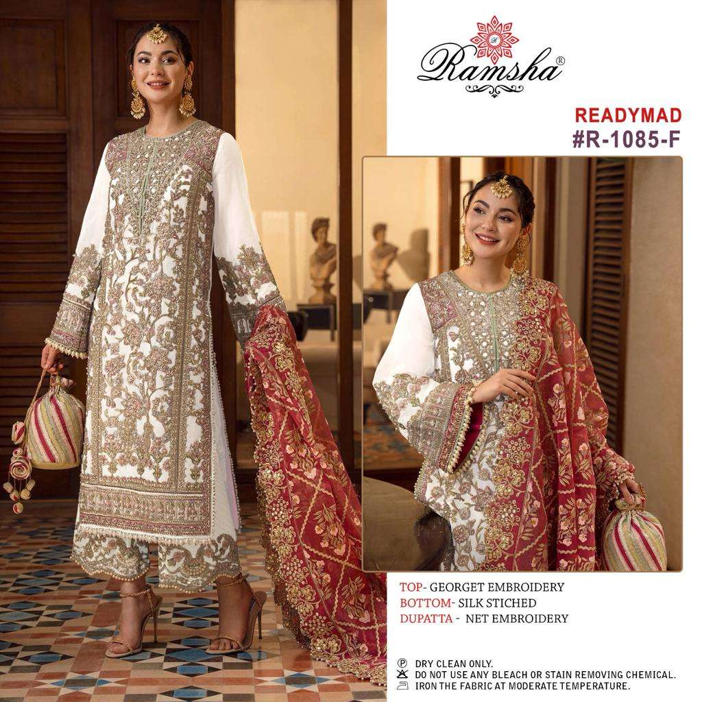 RAMSHA R-1085 designer GEORGET EMBROIDERY suit