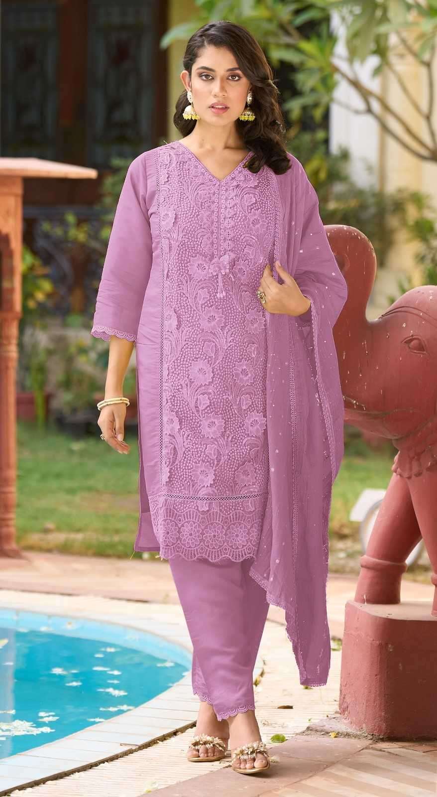 ramsha R-1176 Roman Silk readymade suit 