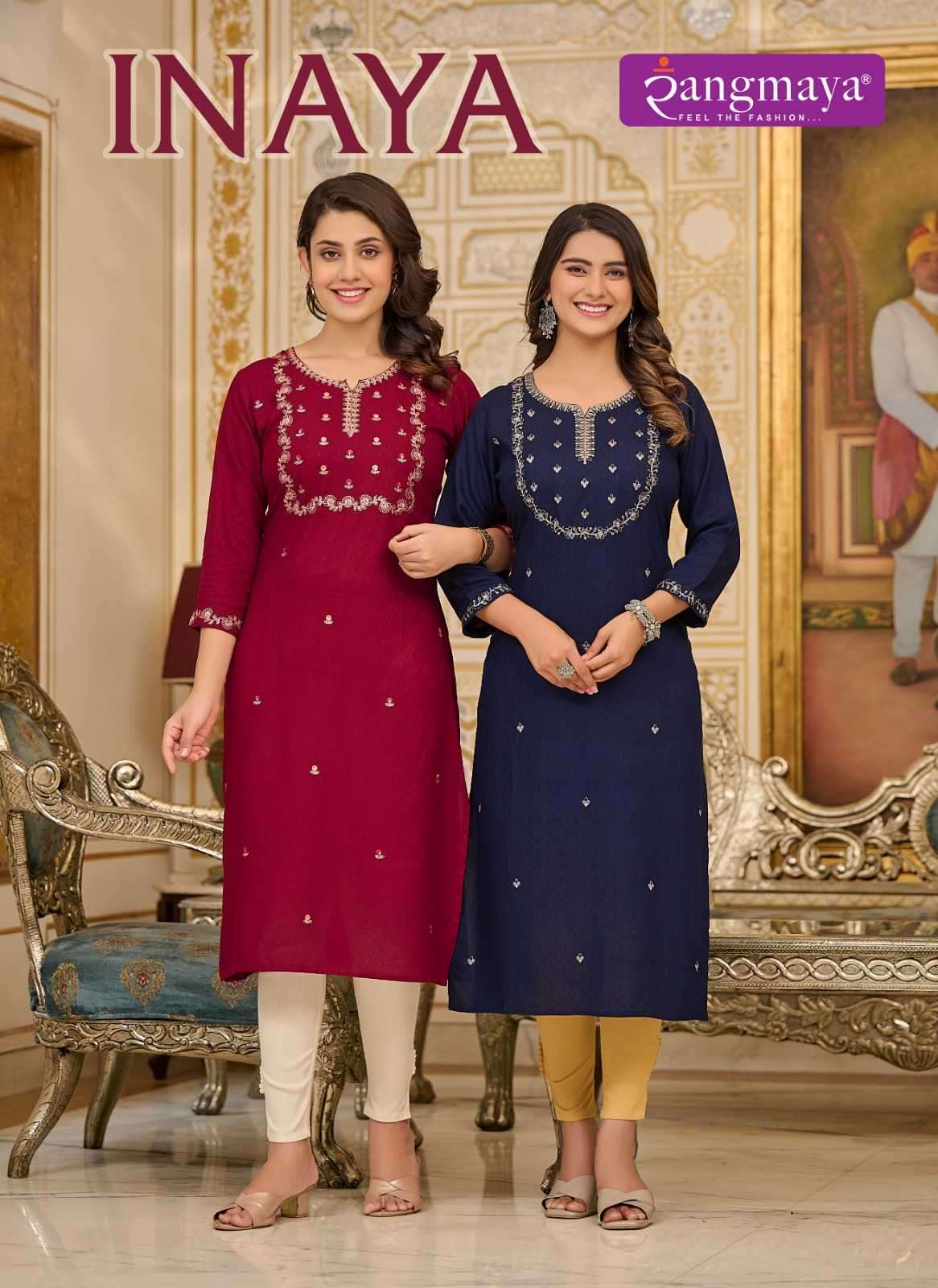 rangmaya inaya series 1001-1006 Bombay Fabric kurti