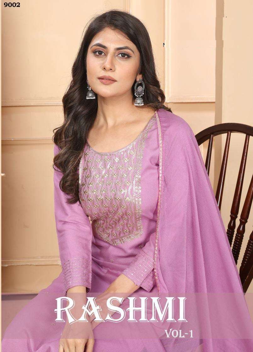 Rashmi Vol-1 designer Premium Riyon readymade suit 