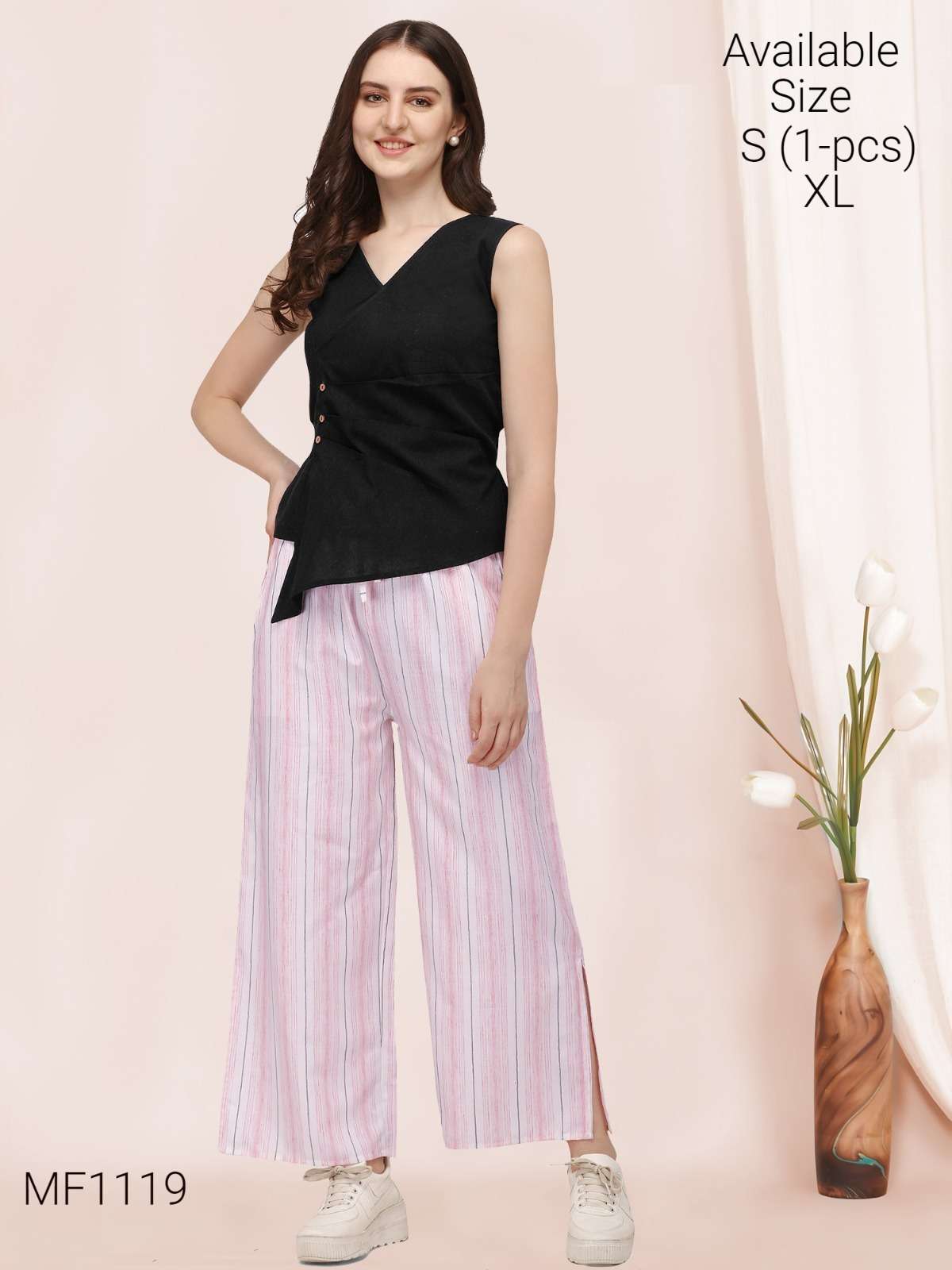 Restocked 16 khadi pairs Fabric is pure khadi cotton bottoms