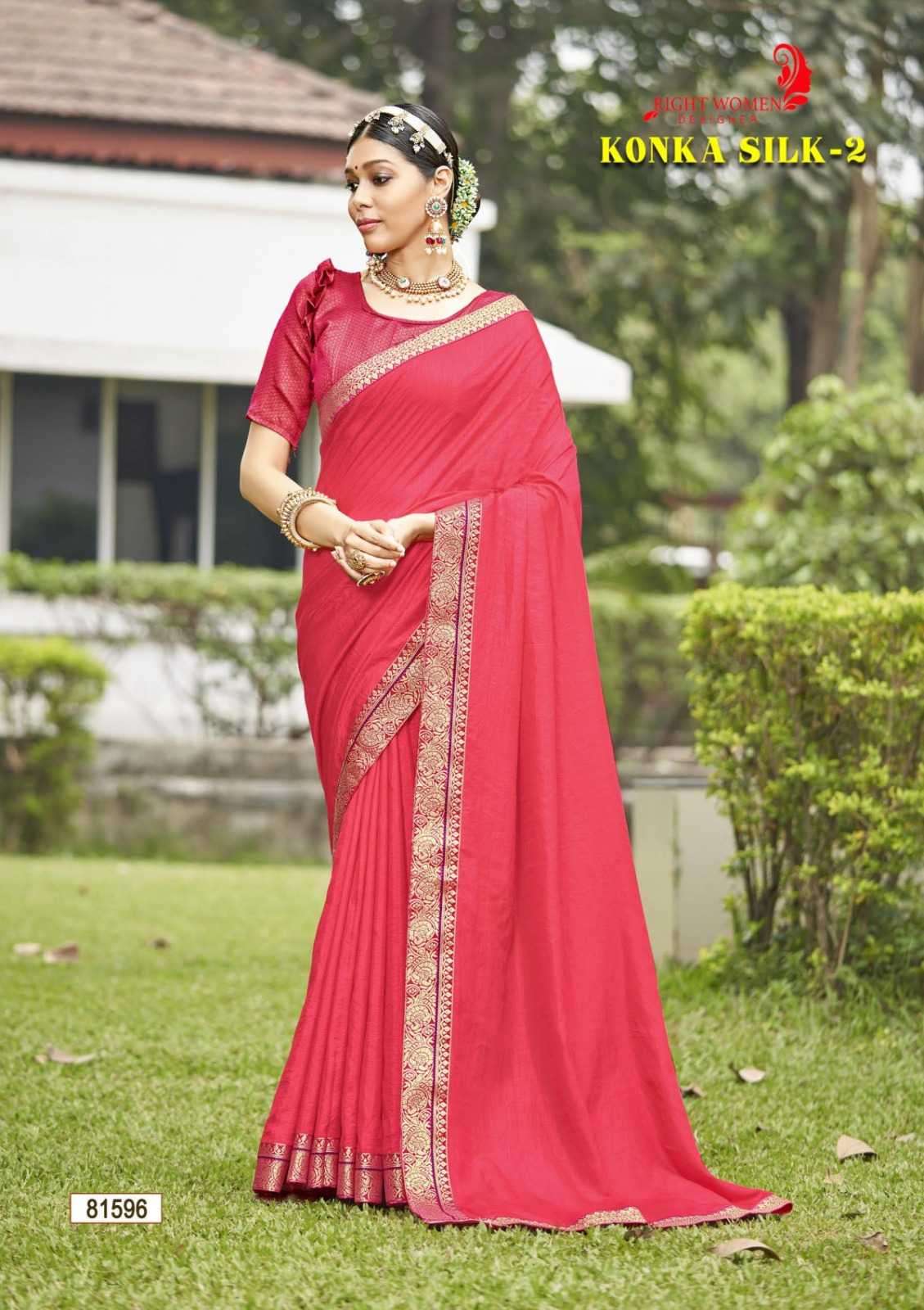 right women konka silk vol 2 series 81591-81598 vichitra saree