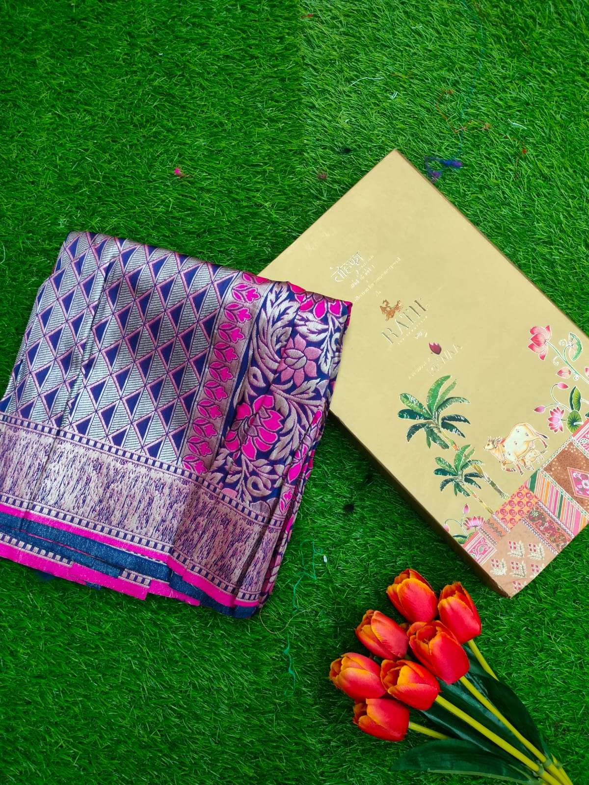 Rutrang vol 7 designer heavy silk saree