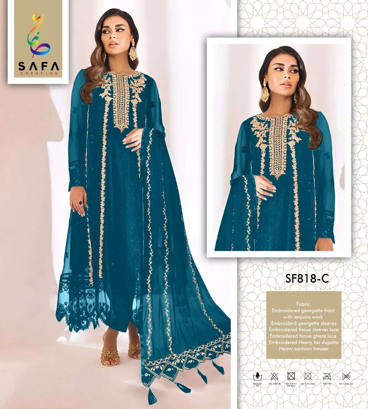  SAFA CREATION SF-PK-818 designer Heavy Georgette suit