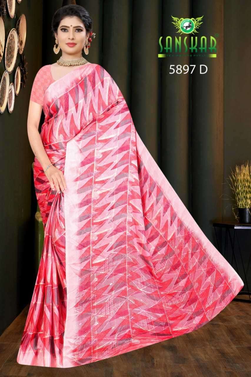 sanskar tex kitkat vol 5 series 5897 bsy moss saree