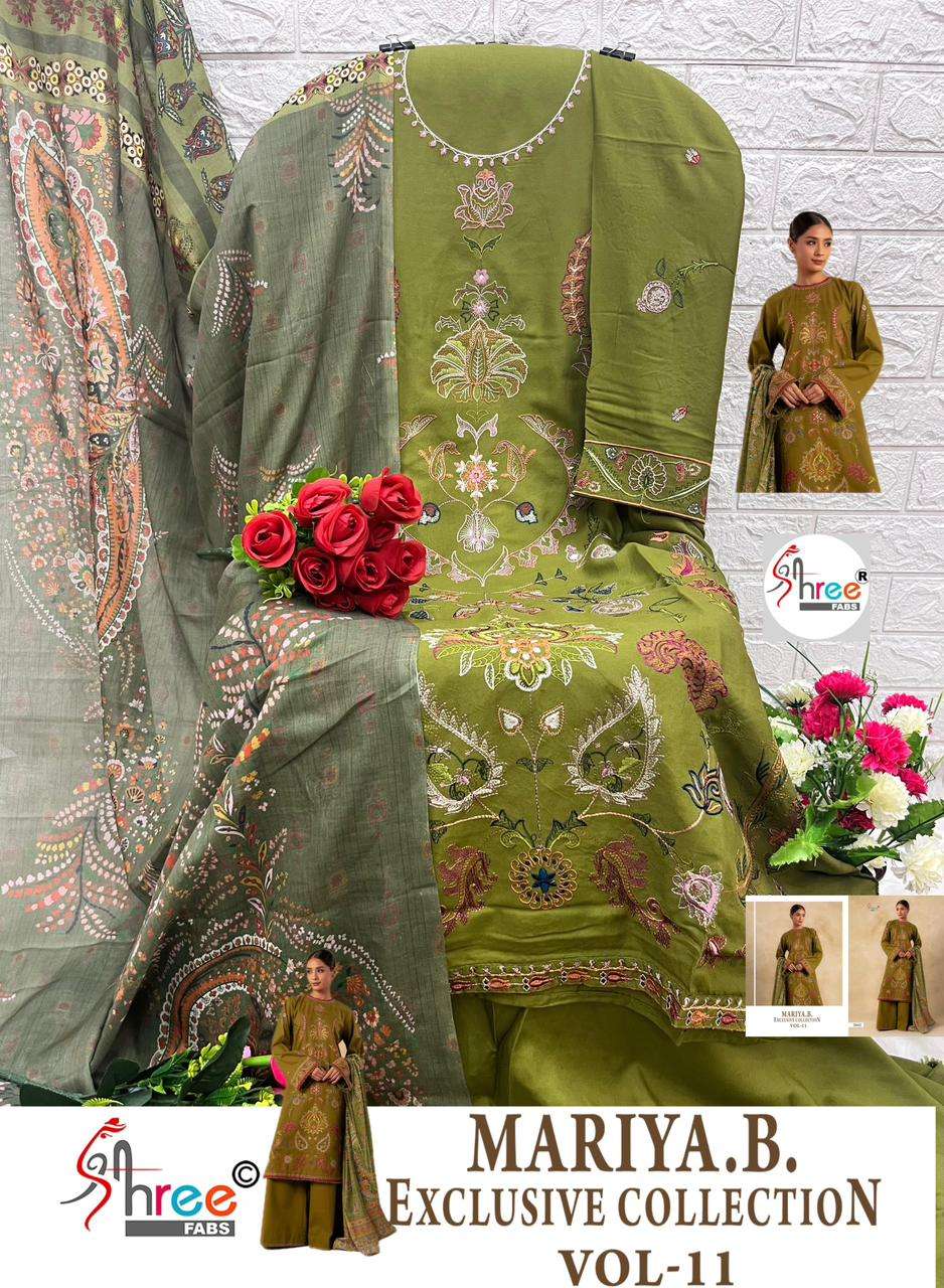 shree fabs MARIAB EXCLUSIVE COLLECTION VOL-11 designer pure rayon cotton suit 
