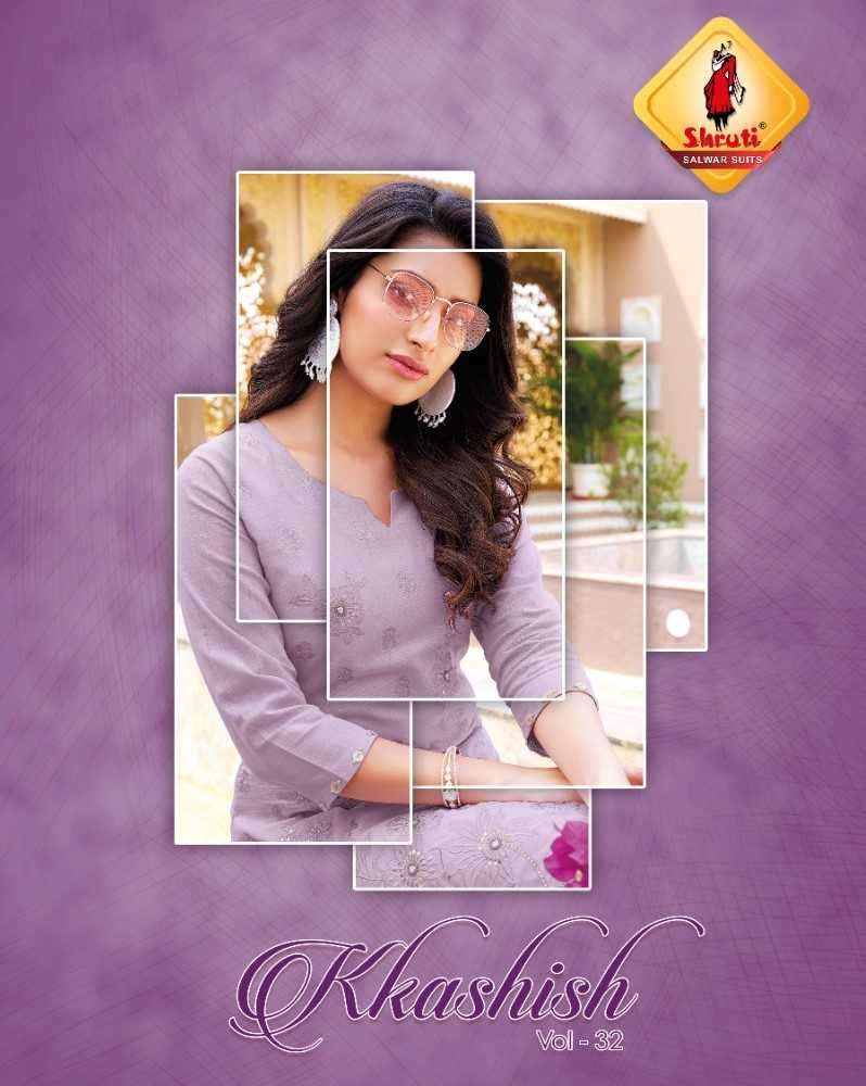 shruti kkashish vol 32 Pure Cotton Linen kurti