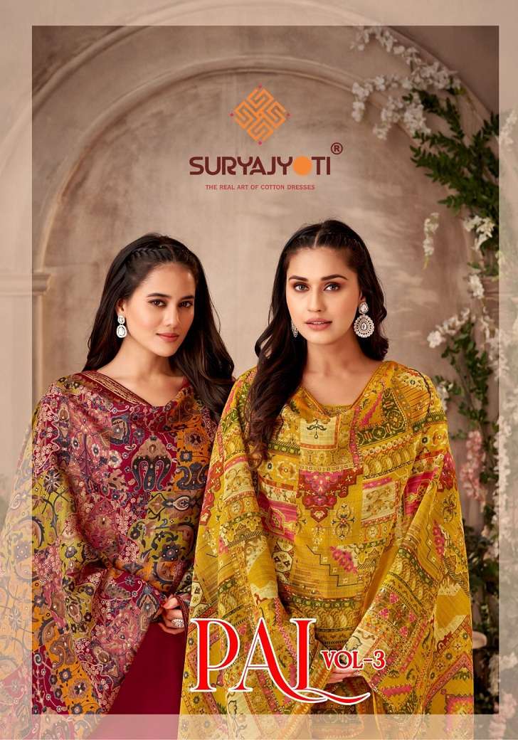 Suryajyoti Pal Vol-3 series 3001-3006 Heavy Jaam Satin suit