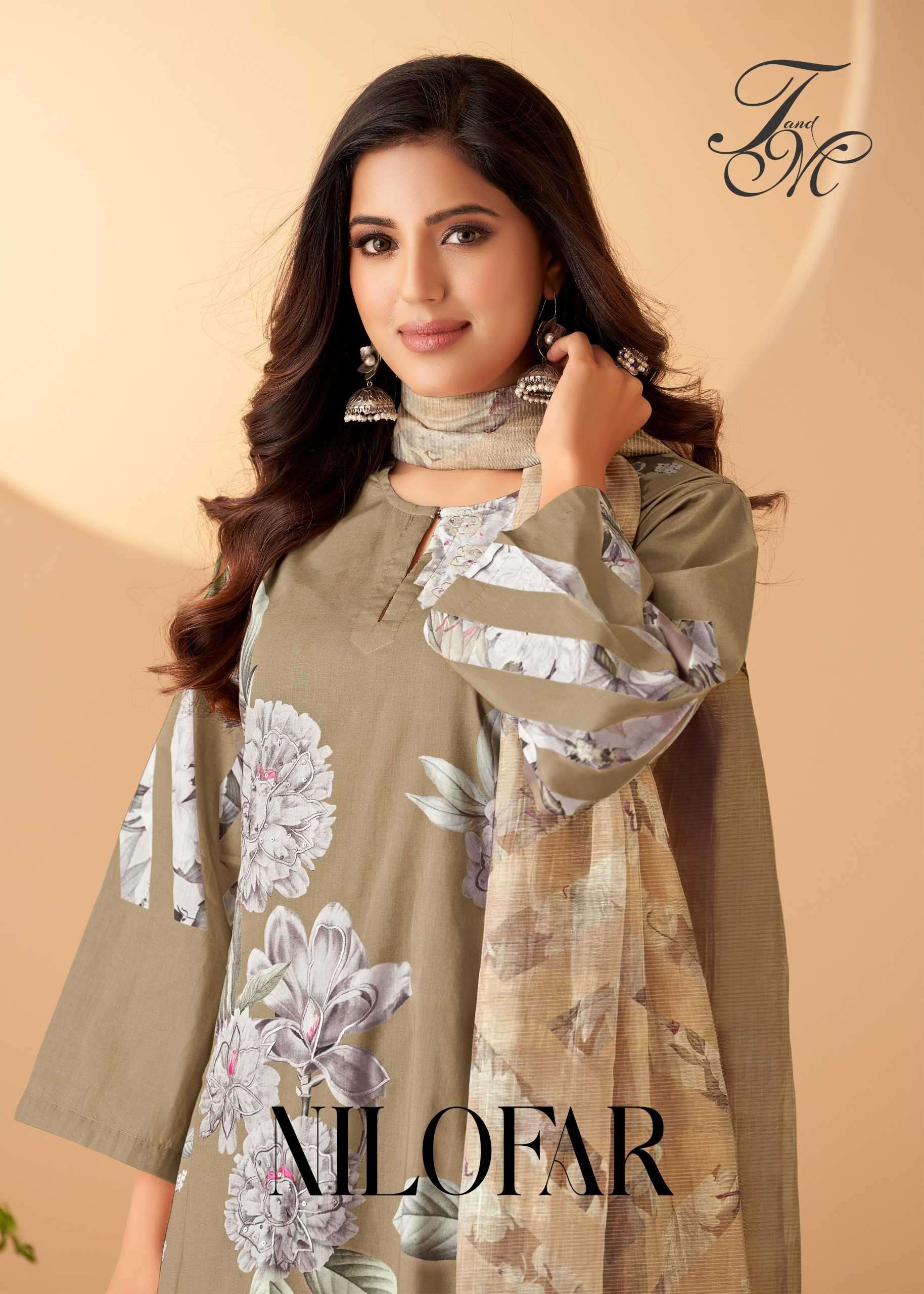 t and m nilofar pure dhaka mal digital print suit 