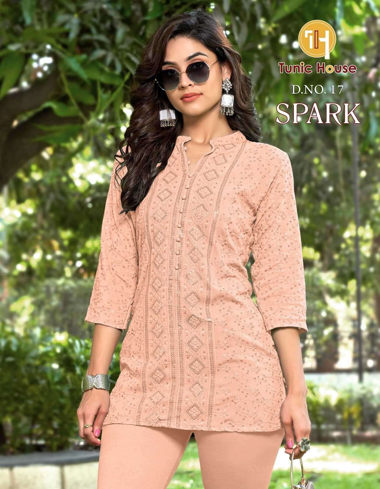 tunic house spark viscose rayon short top