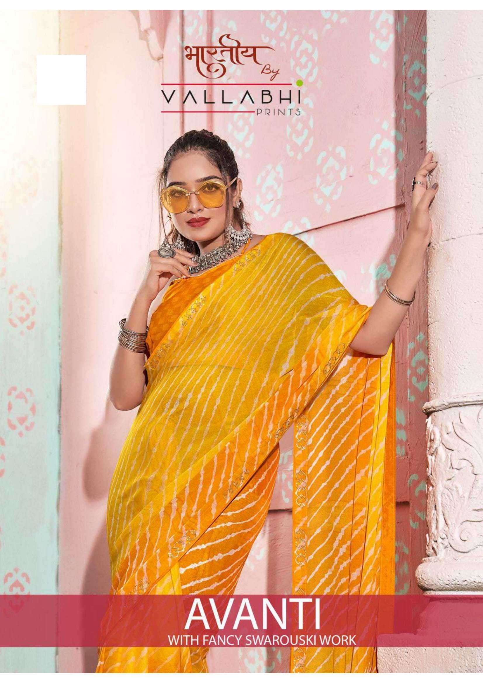 vallabhi prints avanti series 28321-28326 georgette saree