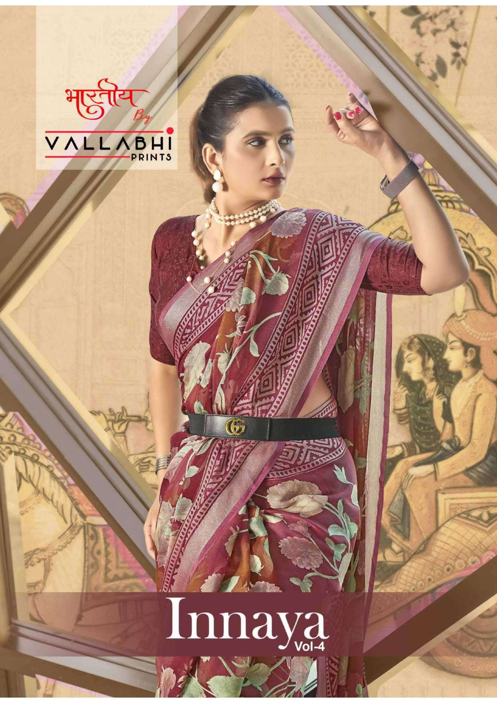 vallabhi prints inaaya vol 4 series 161038-161043 brasso saree