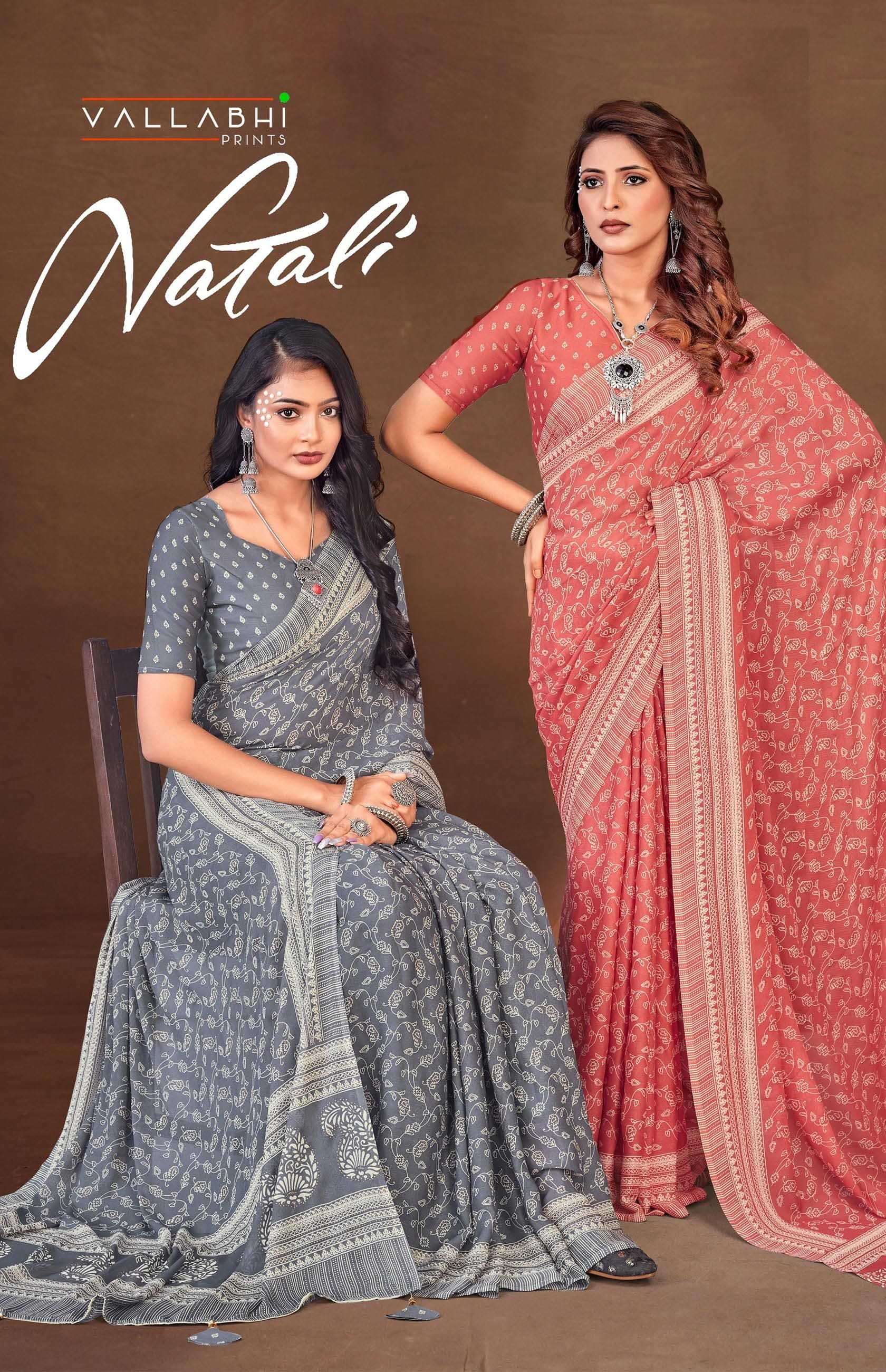 vallabhi prints natali series 160854-160859 georgette saree