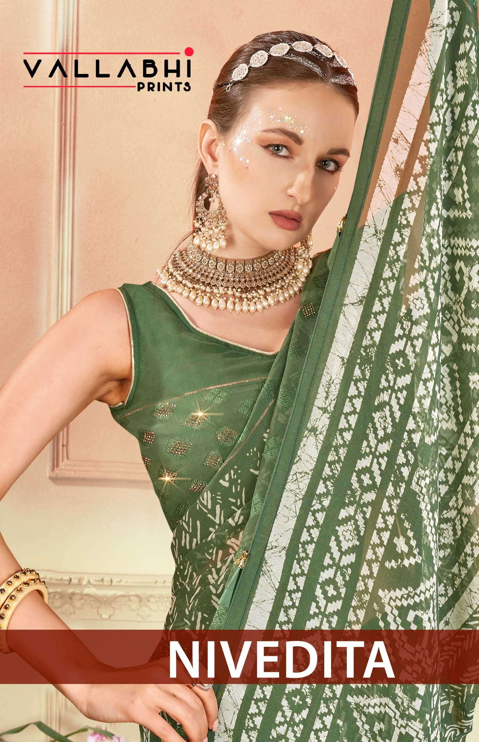 vallabhi prints nivedita series 22171-22176 georgette saree