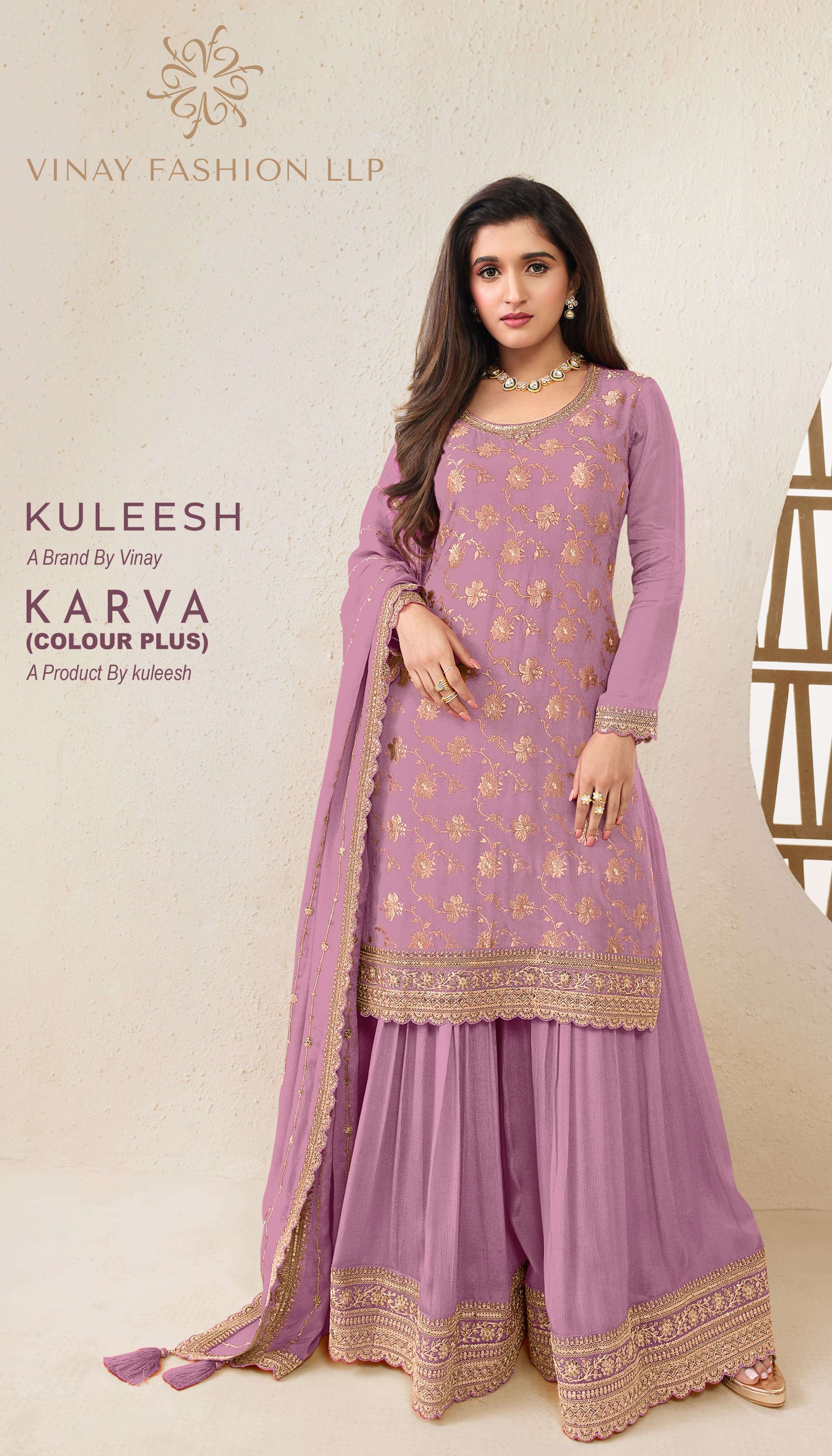 VINAY KARVA designer VISCOSE CHINON suit