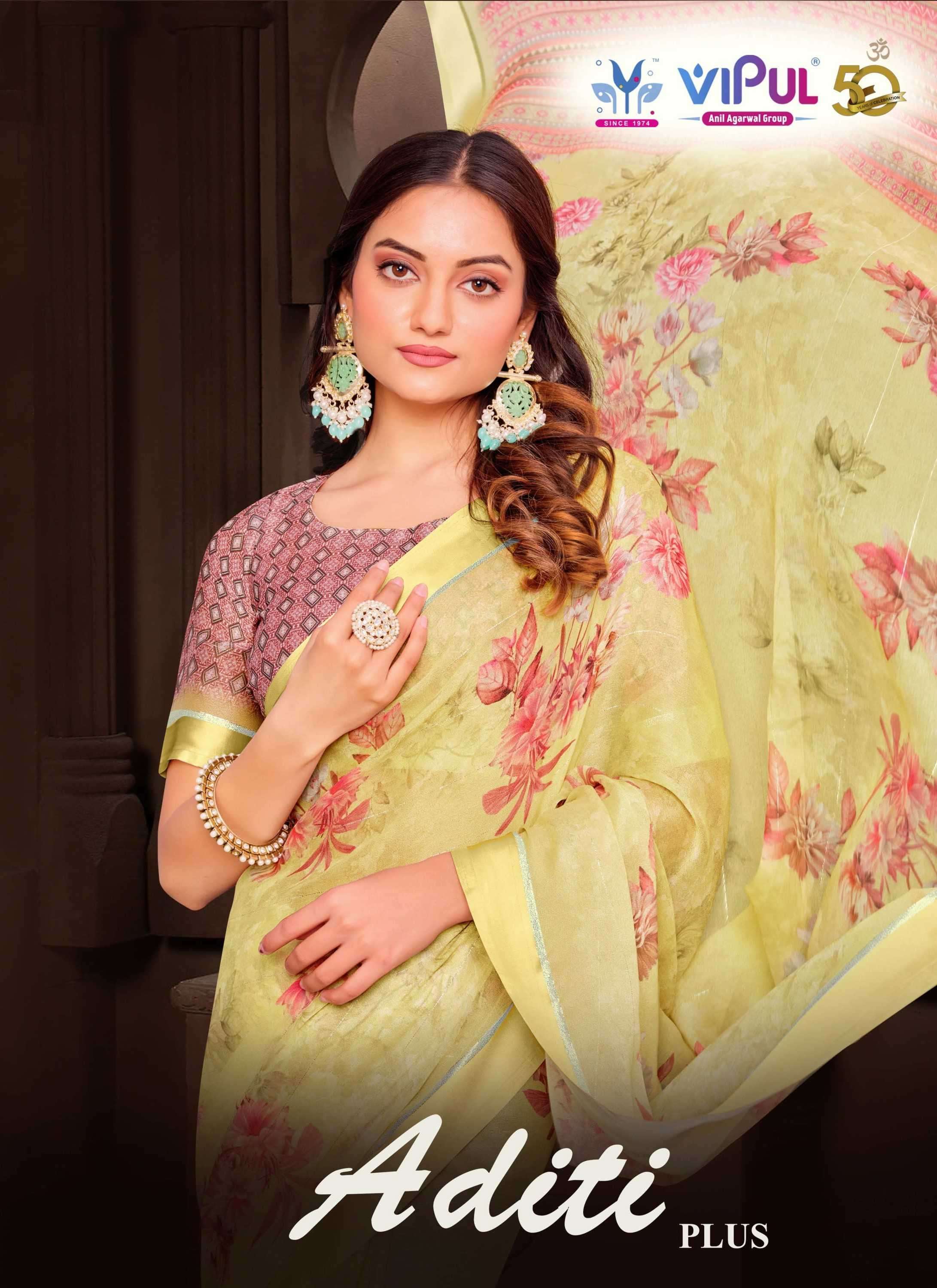 vipul aditi plus Moss saree