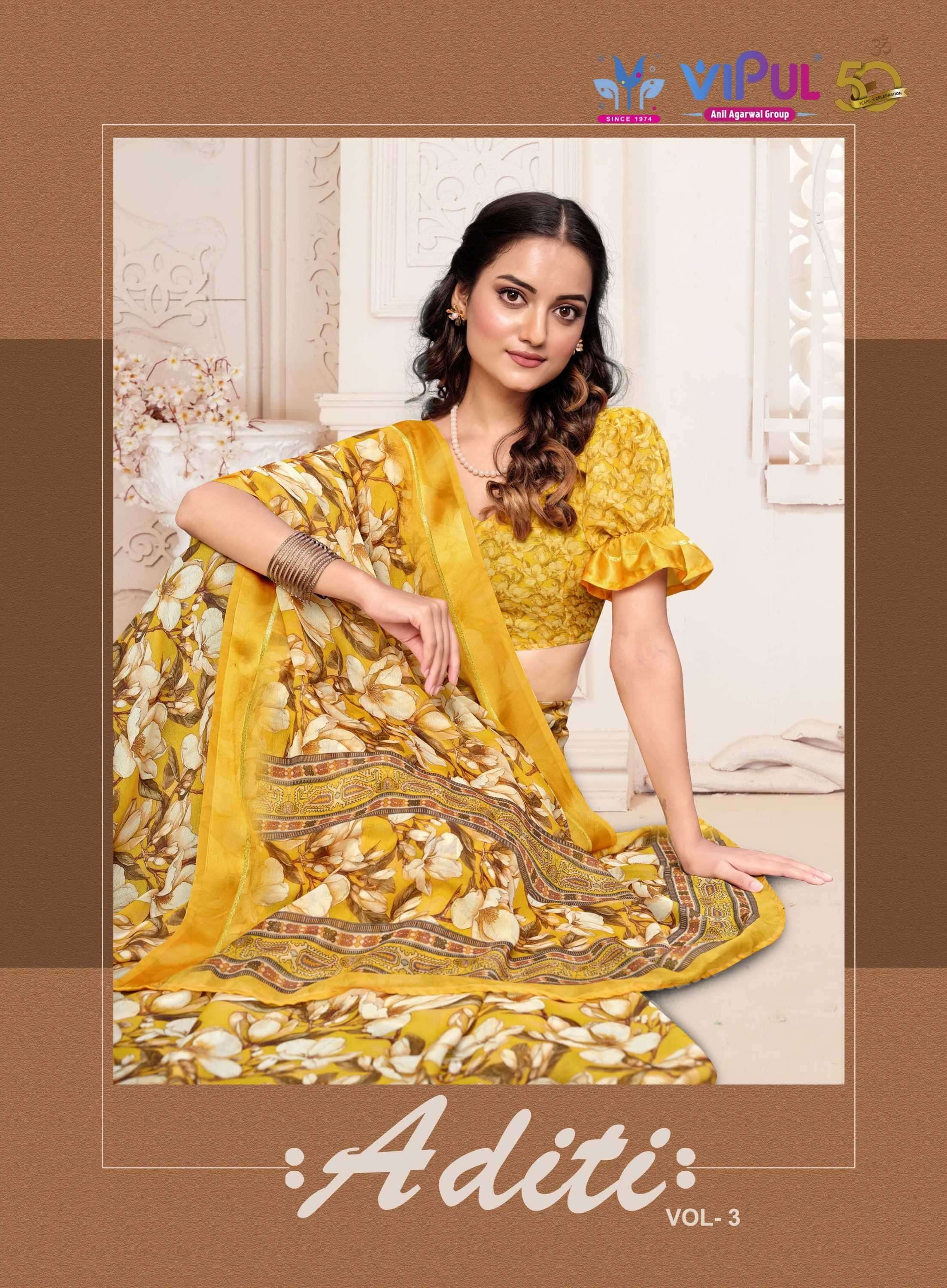 vipul aditi vol 3 moss saree