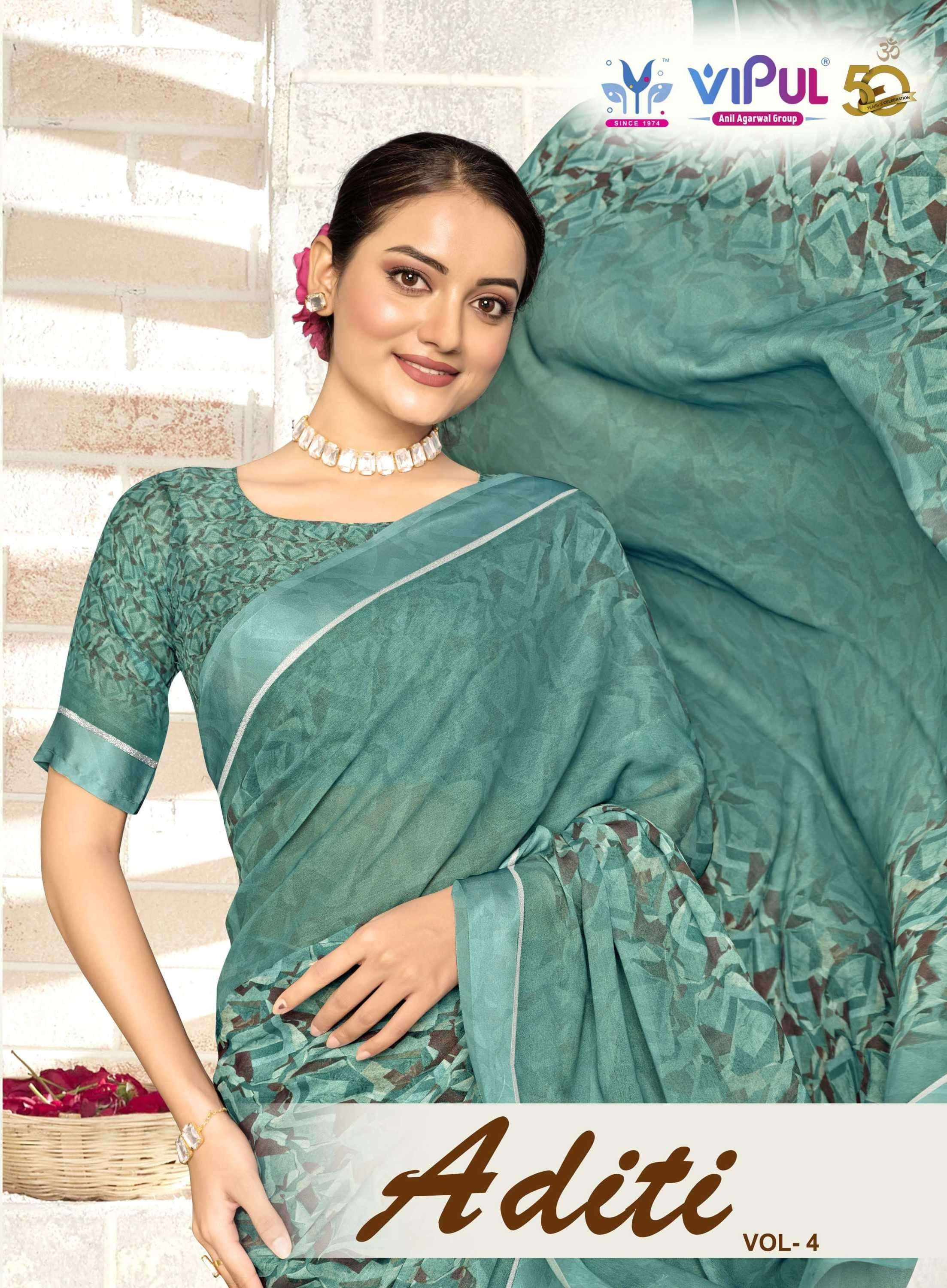 vipul launch aditi vol 4 moss saree